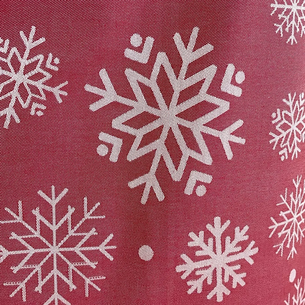 New SUR LA TABLE Red White Jacquard Snowflake Holiday Apron